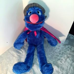 Sesame Street Super Grover plush doll 1999 20" tall